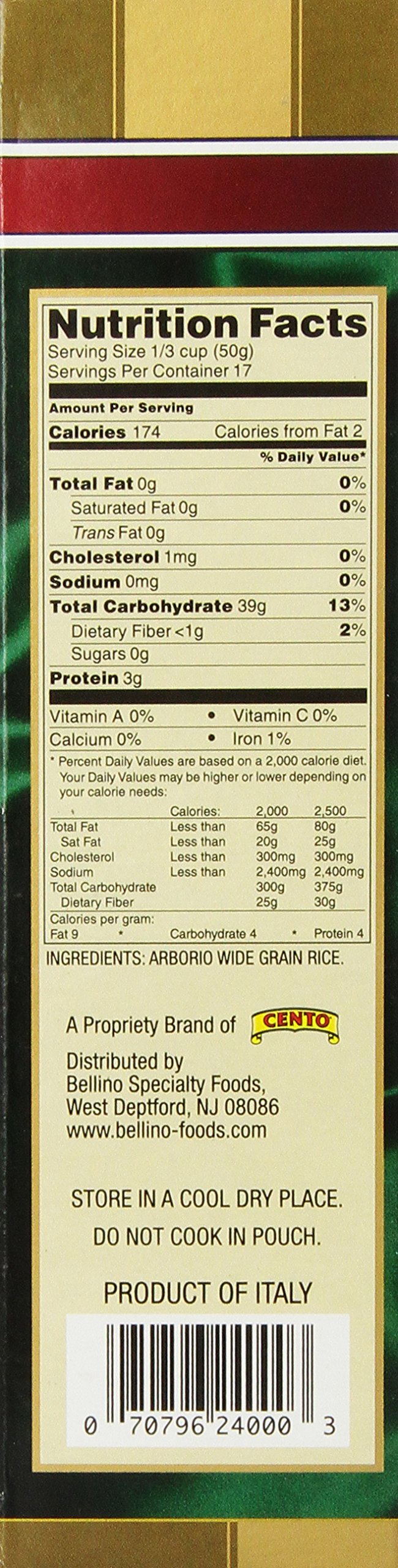 Bellino Superfino Arborio Risotto Rice, 32 Ounce (Pack of 10)