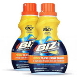 Biz Laundry Detergent Liquid Booster, Stain and Odor Eliminator for Tough Stains Like Sweat Grass and Food Grease, Best Stain Remover for Clothes