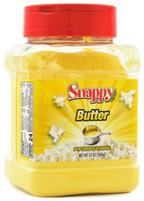 Snappy Butter Popcorn Seasoning, 12 oz, 12-Count Case, Bold Butter and Salt Flavor, No MSG Added
