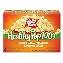 Jolly Time T Healthy Pop Microwave Popcorn, Low Fat Gluten Free Non-GMO (Healthy Pop 100's - Butter & Sea Salt, 1.2 Ounce (Pack of 4))