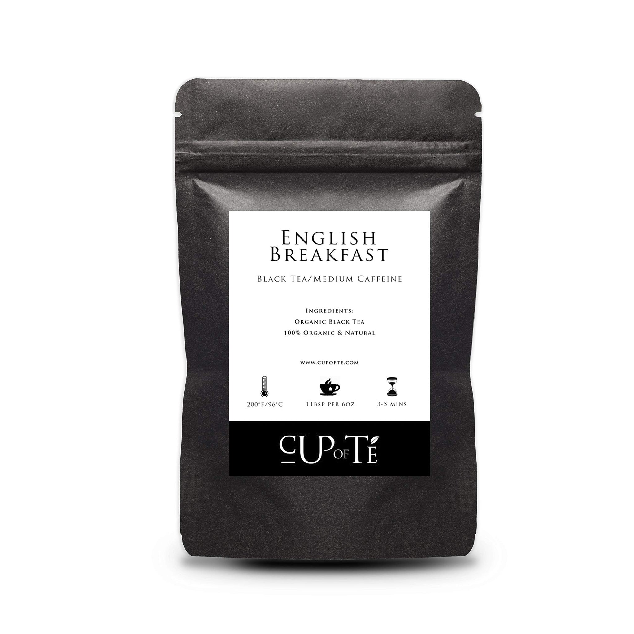 English Breakfast Tea - Loose Leaf Tea (Organic) - Cup of Té (25+ cups of tea)