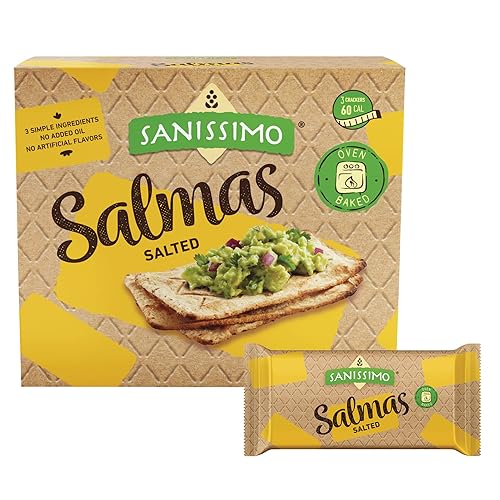 Sanissimo Salmas 5.04 oz Box, Salt Flavored Crackers