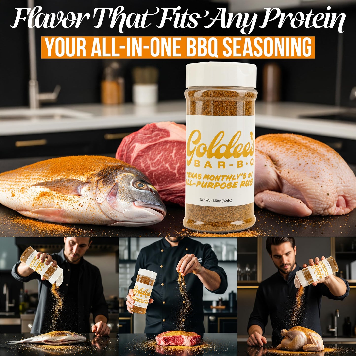 Goldee's Bar-B-Q All Purpose Seasoning Rub