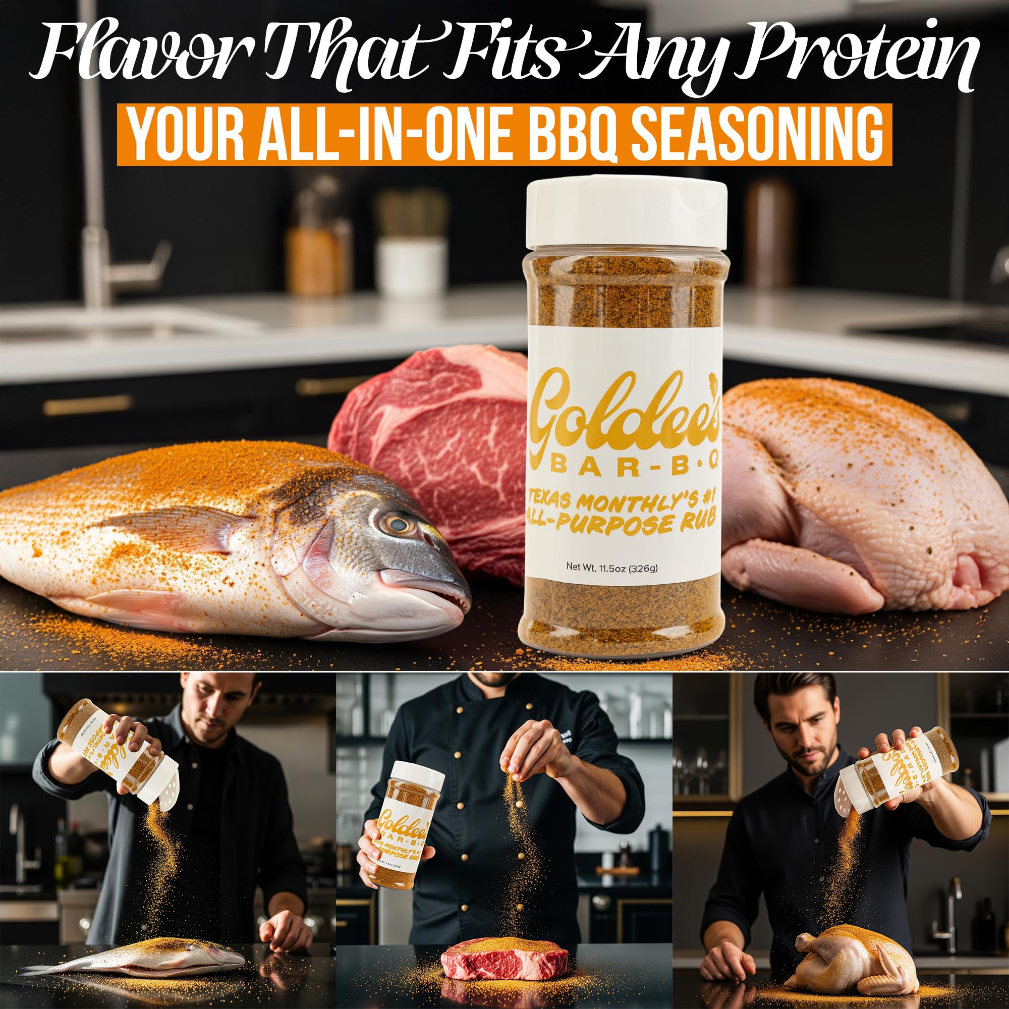 Goldee's Bar-B-Q All Purpose Seasoning Rub
