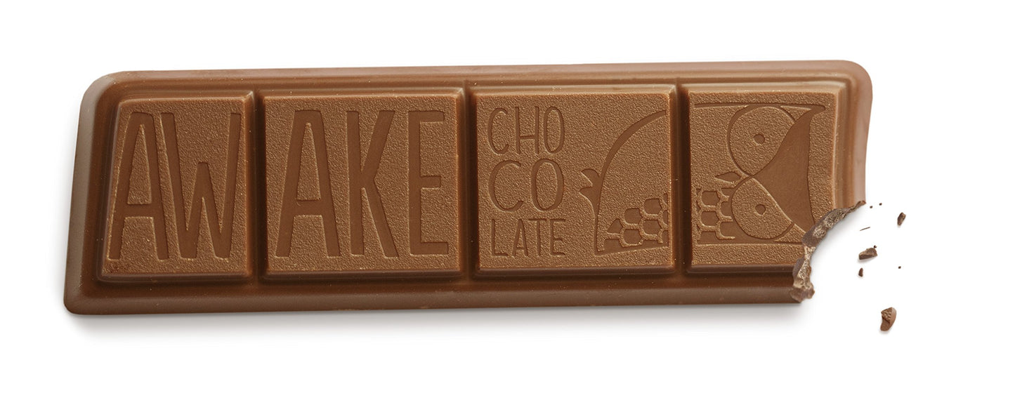Awake Caffeinated Chocolate Energy Bar, Milk Chocolate, 72 Count