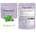 Peppermint Leaves 4 oz., Dried Cut Leaves, Tea, Mentha Piperita, Herbal Tea in Resealable Bag, Product From USA