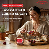Passion Root Cherry Jam | All Natural Cherry Preserves with Real Fruit | No Added Sugar, No Preservatives, Non GMO, Gluten Free, Kosher Certified |