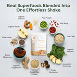 310 Nutrition All-In-One Meal Replacement Shake Powder - Plant-Based Protein Smoothie Blend w/High Fiber, Probiotics & Adaptogens - Low Carb, Vegan