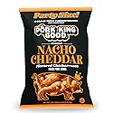 Pork King Good Nacho Cheddar Pork Rinds 7 OZ FAMILY SIZE (Chicharrones - Keto Snacks)