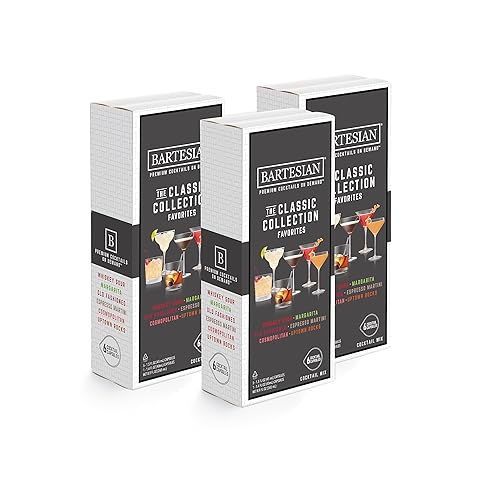 Bartesian The Classic Collection Favorites Cocktail Mixer Capsules, Variety Pack of 18 Cocktail Capsules, for Bartesian Premium Cocktail Maker