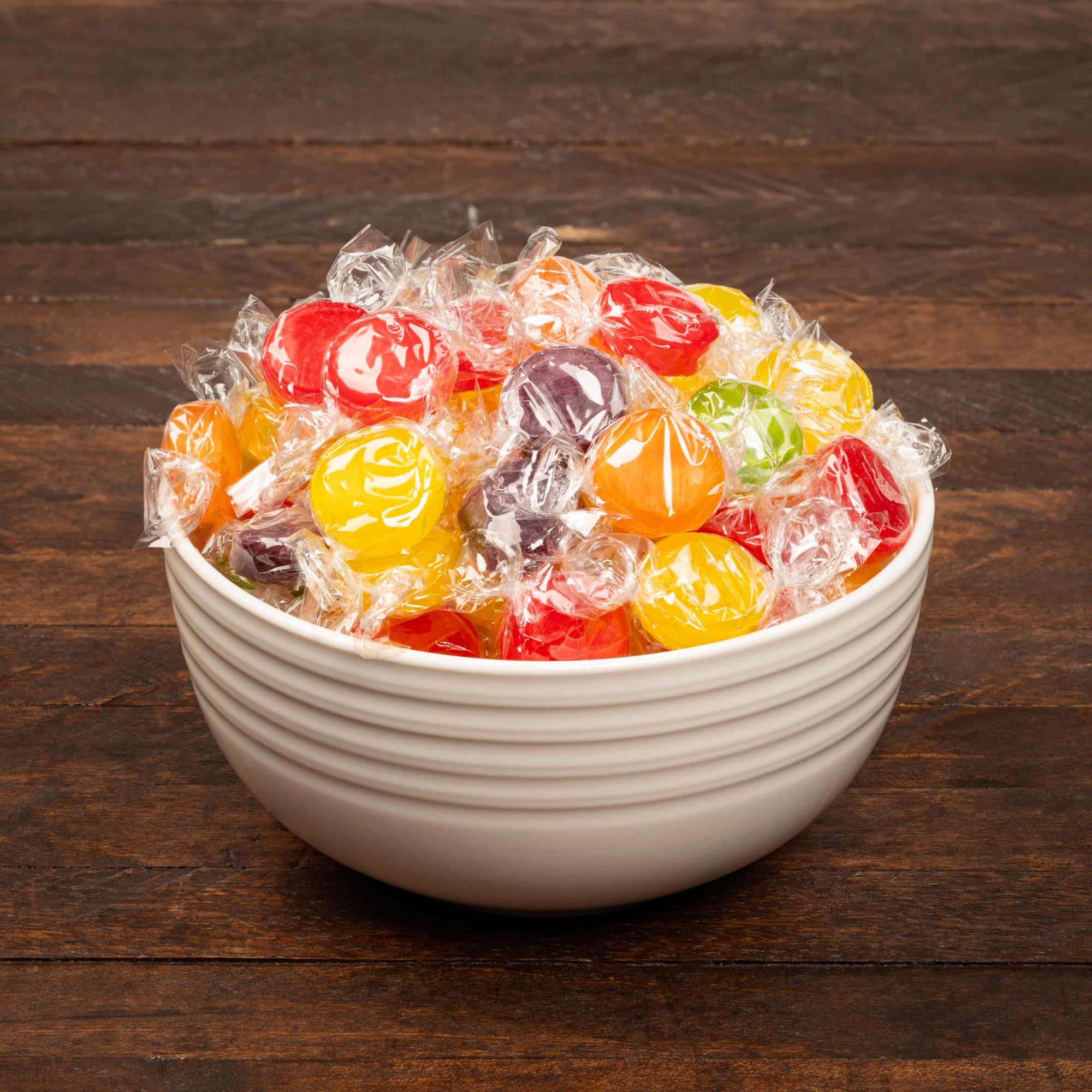 Hard Candy Bulk Assorted - 5 Pounds Fruit Flavored Candies Individually Wrapped - Nostalgic Old School Candy - 400 Pieces