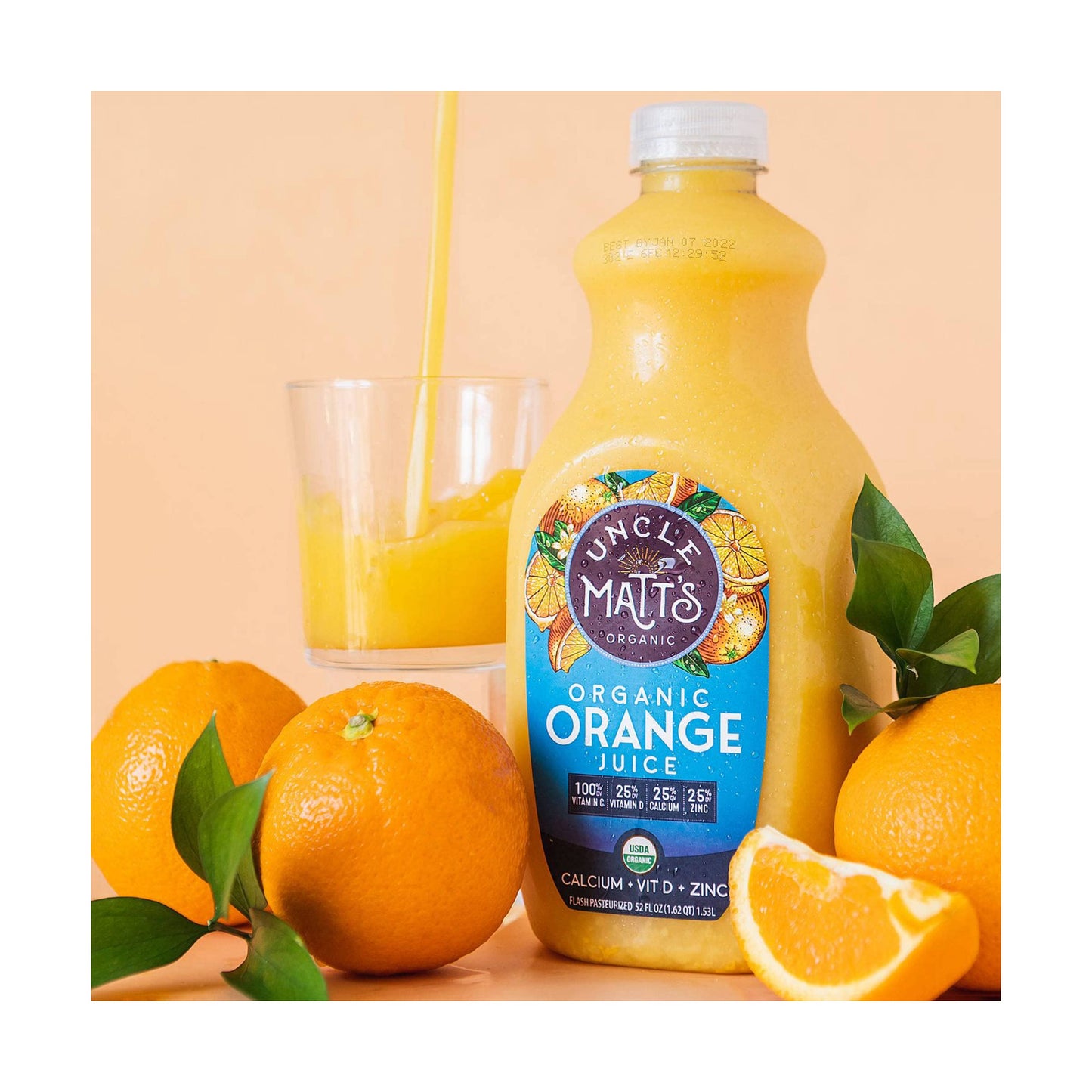 Uncle Matts, Orange Juice, 52 Fl Oz Bottle