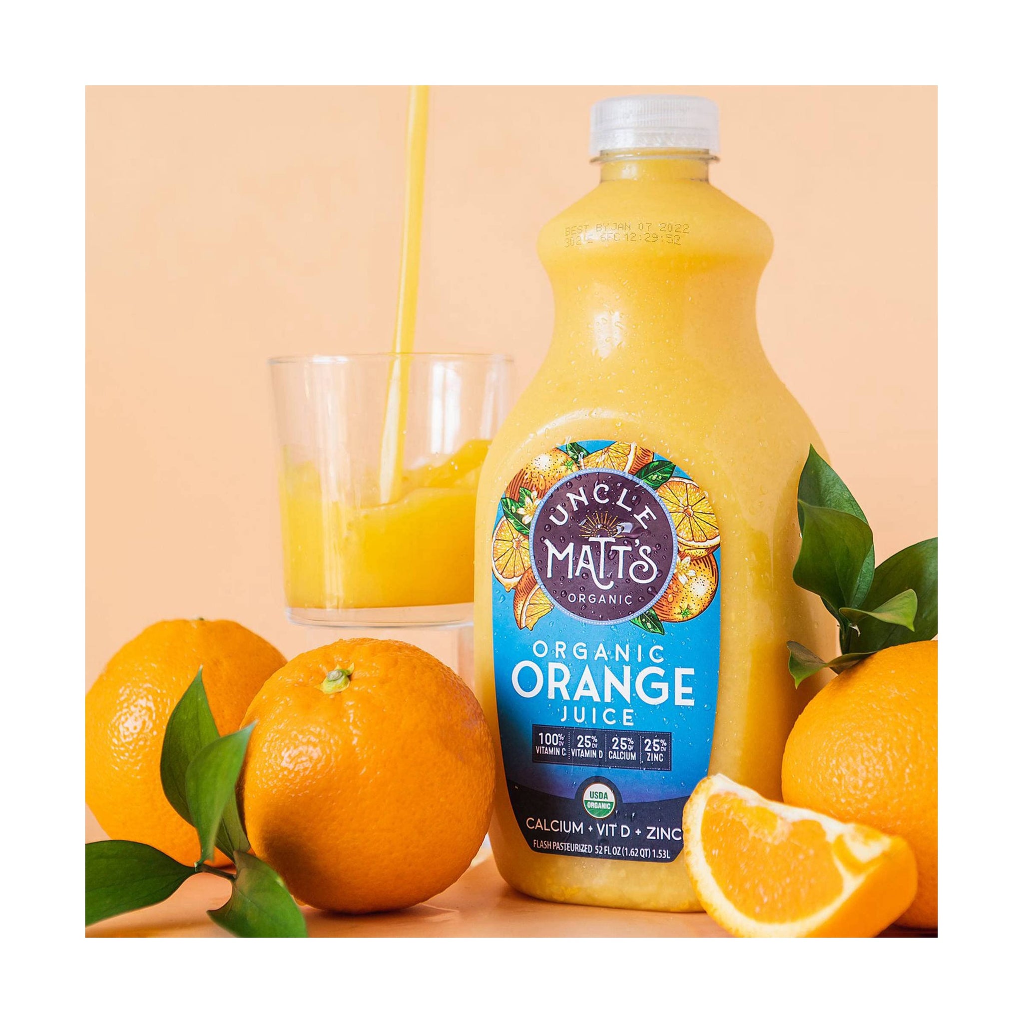 Uncle Matts, Orange Juice, 52 Fl Oz Bottle