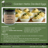 Culinary Genie Salt-Free Garden Herbs Seasoning Blend - Ranch Style Dip & Dressing Mix, Dairy-Free, No Salt Added