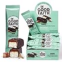 In Good Faith Dark Chocolate Coconut & Salted Caramel Bars, Healthy, Gluten Free, Vegan, Dairy Free Chocolate Bars (12 pack)