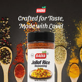 Badia Jollof Rice Seasoning, 5.75 oz - African Blend of Tomato, Peppers, Onion & Spices, Bold Savory Flavor, Gluten Free