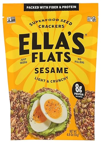 Ella's Flats Sesame Crisp, 4.8 OZ