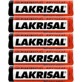 Lakrisal Licorice Candy Rolls - (5-Pack) - Salmiak Salty Liquorice Pastilles Roll