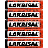 Lakrisal Licorice Candy Rolls - (5-Pack) - Salmiak Salty Liquorice Pastilles Roll