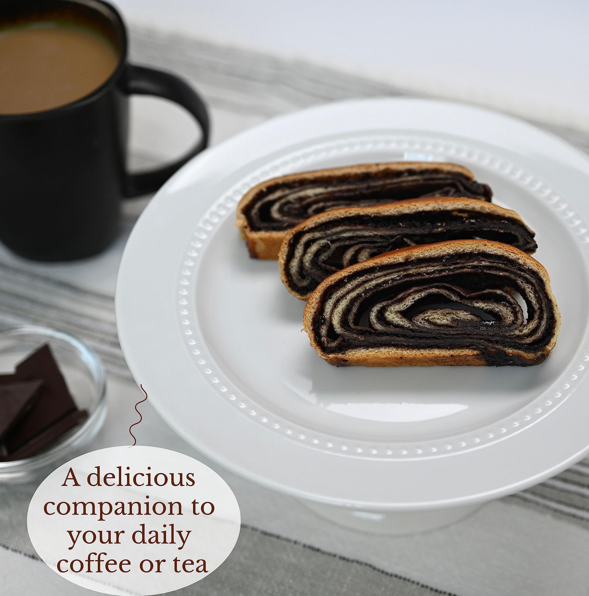 Hungarian Chocolate Kokosh Cake | Chocolate Babka Bread | Coffee Cake | Danish Pastry | Dairy & Nut Free | Fresh & Delicious |1 Loaf -15 oz Stern’s