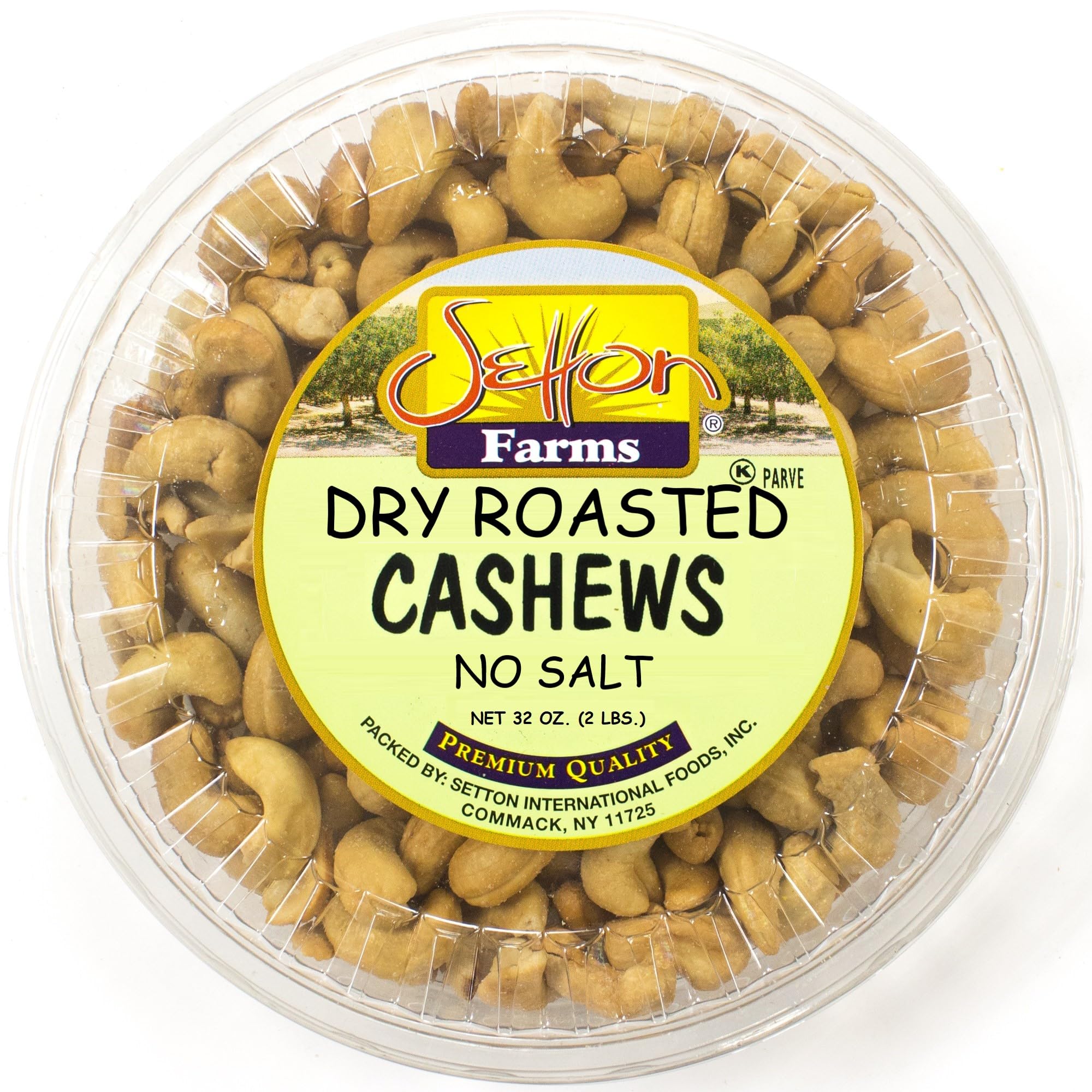 Cashews Dry Roasted No Salt 32 Oz. (2 Lbs) Kosher