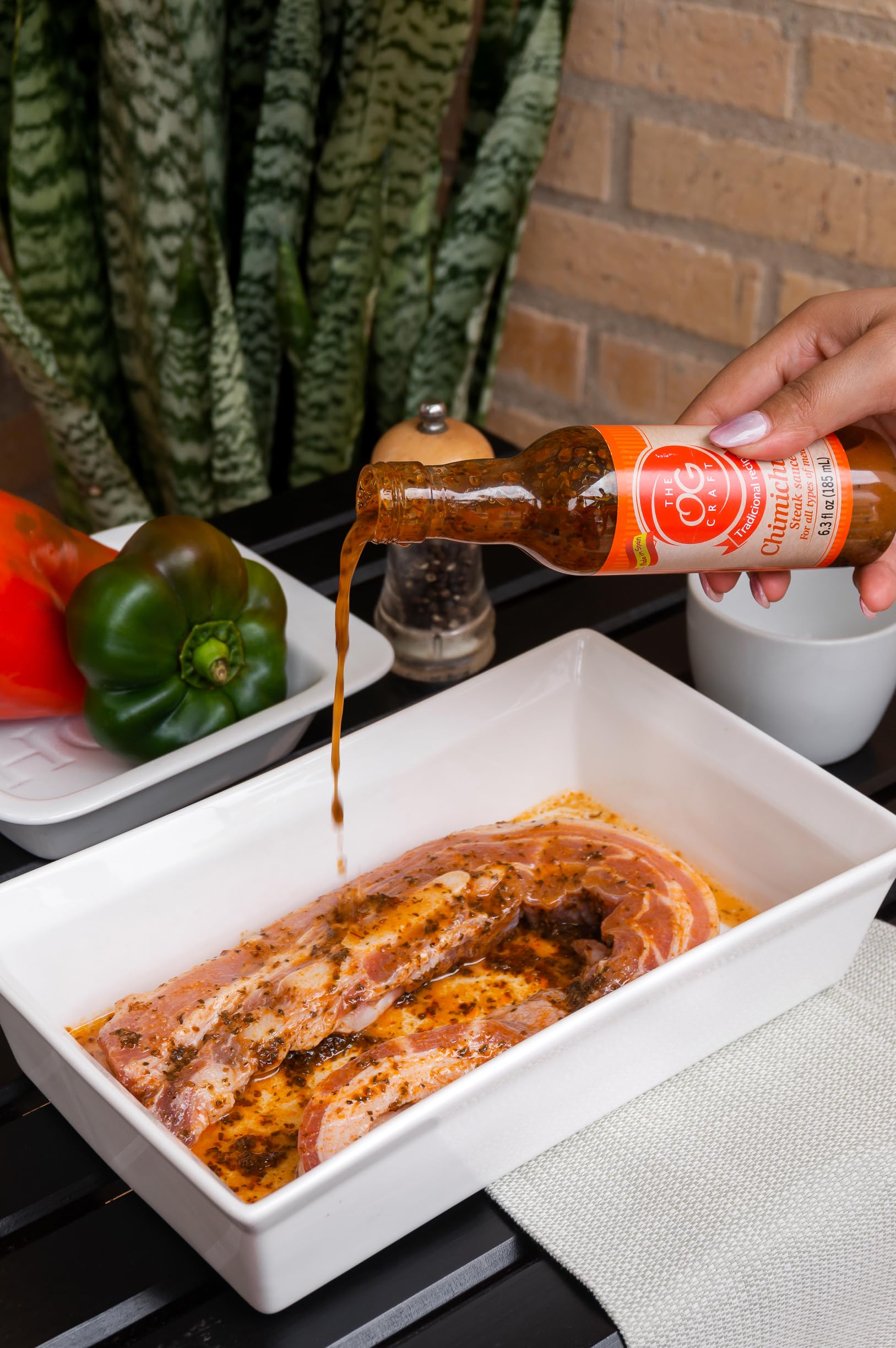 Chimichurri Sauce Authentic Gourmet Marinade and Steak Sauce for BBQ, Grilled Meats, Sausages, Sandwiches, Potatoes, Omelets, and More Gluten-Free