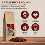 Lola Savannah Texas Pecan Whole Bean Caffeinated Coffee, 1lb