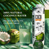 Coco Drop 100% Pure Coconut Water - No Sugar Added, Unsweetened, Non-GMO, 33.8 fl oz Bottle (Pack of 1)