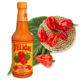 D'ELidas Habanero Hot Sauce, Natural Habanero Pepper Hot Sauce, Chombo Picante Sauce #1 in Panama, Non-GMO, Keto Friendly Food Habanero Sauce, 10 Fl