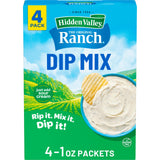 Hidden Valley Original Ranch Dip Mix, 1 Ounce Each, 4 Count (Package May Vary)