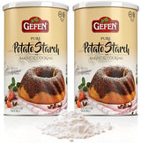 Gefen Pure Gluten Free Potato Starch, 24oz (2 Pack = 3Lbs) For Cooking & Baking | Resealable Container | Excellent Fried Chicken Flour | GF Thickener