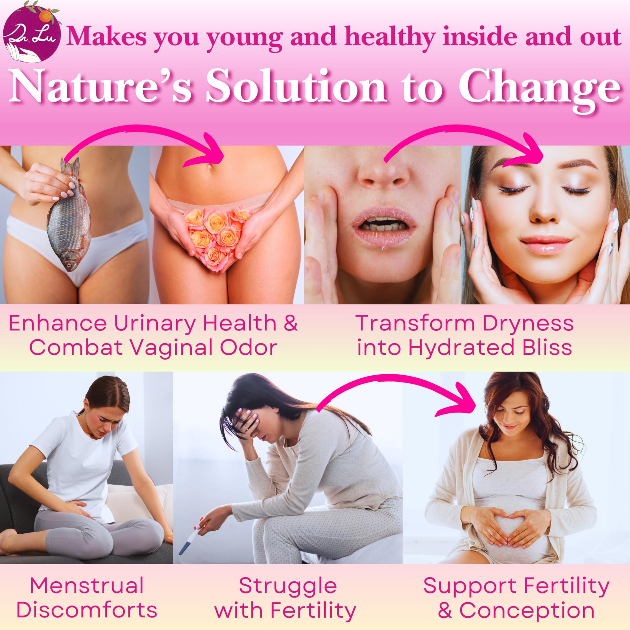 Dr. Lu's Happy Girl Tea | 100% Natural Herbal Tea for Hormone Balance, Menstrual, PMS, PCOS & Menopause | Antioxidant & Anti-Aging Rose Tea