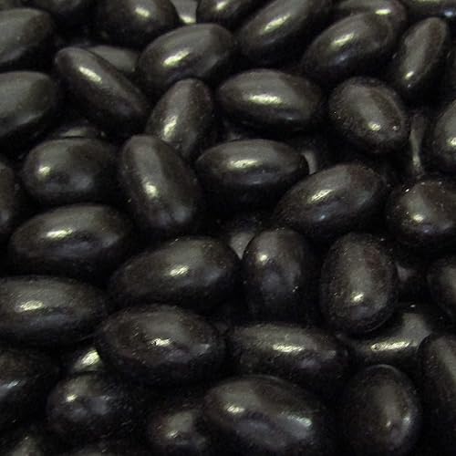 Black Jordan Almonds by Its Delish, 5 LBS Bulk | Sugared Almond Nut with Sweet Hard Candy Coating - Bulk Wedding Favors, Bridal and Baby Showers