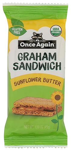 ONCE AGAIN Organic Sunflower Seed Butter Graham Cracker Sandwich, 1.59 OZ