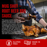 PS Seasoning Mug Shot Root Beer BBQ Sauce - Smoky & Caramelized Flavor - Marinade, Glaze, Dip & Finishing Sauce for Ribs, Pulled Pork, Burnt Ends