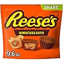 Reese's, Miniatures Milk Chocolate Peanut Butter Cups, Candy Share Pack, 9.6 Ounce