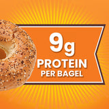 Thomas' Everything Bagels, 6 count, (3.0 oz each), 9g Protein, Kosher Bagels, 18 oz Bag