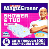 Mr. Clean Magic Eraser Sponge, Bathroom, Shower, Tub Cleaner, Soap Scum Remover, Bathroom Cleaning Supplies, Dawn Cleaning Power with Lemon Scent