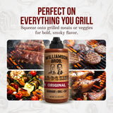 Williamson Bros - Original Southern BBQ Sauce | Made with 16 Spices, Gluten-Free, No High Fructose Corn Syrup, 15.5 oz