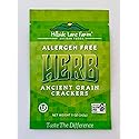 Hillside Lane Farm Herb Crackers - Gluten Free, Allergen Free, Vegan, Kosher - Ancient Grain Snack - 4 Pack, 5oz Bags