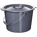 Medline Commode Bucket with Lid and Handle Case