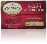 Twinings of London English Afternoon Black Tea Bags, 20 Count
