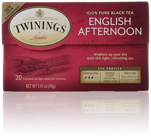 Twinings of London English Afternoon Black Tea Bags, 20 Count