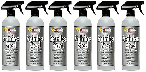 Rock Doctor Stainless Steel Cleaner and Protectant, Streak-Free Cleaning Solution for Chrome and Aluminum Appliances or Surfaces, Smudge Resistant