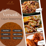 Spice Hut - Cajun Seasoning Mix Organic, No Salt, Louisiana Spice Blend for Cooking Flavorful Southern Soul Food, Turkey, Fries, Meat, Veggie Dishes