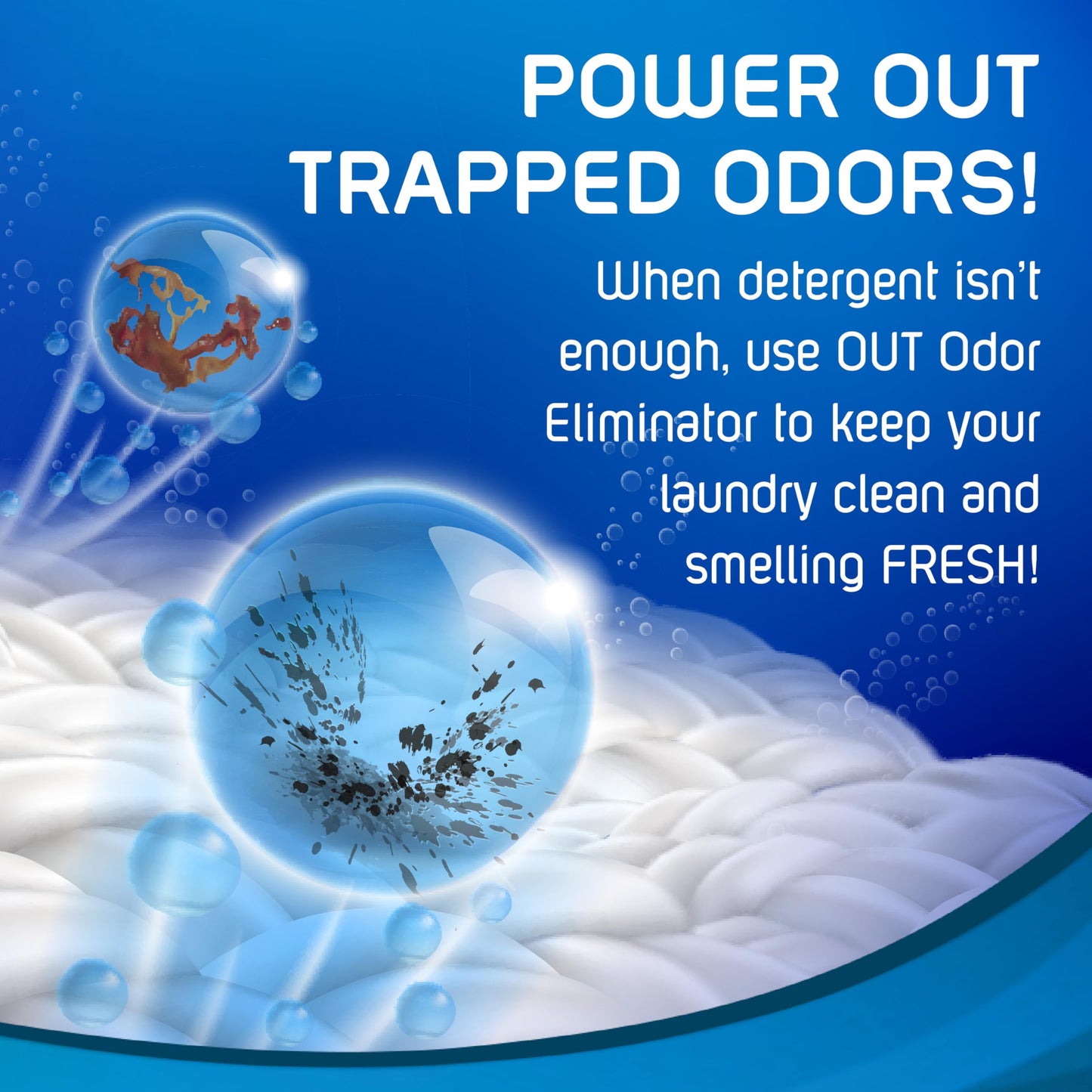 OUT ProWash Workwear Stain Remover Laundry Detergent and Odor Eliminator, Great for Work Clothes, Uniforms, Active Wear, and More, Made in the USA, 22