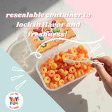 Halal Gummy Peach Rings | 6 Pack Bundle (6x7 oz Tubs) | Soft & Chewy Peach Ring Gummies | Resealable Tubs in Bulk with Display Box | Halal Bulk Gummy