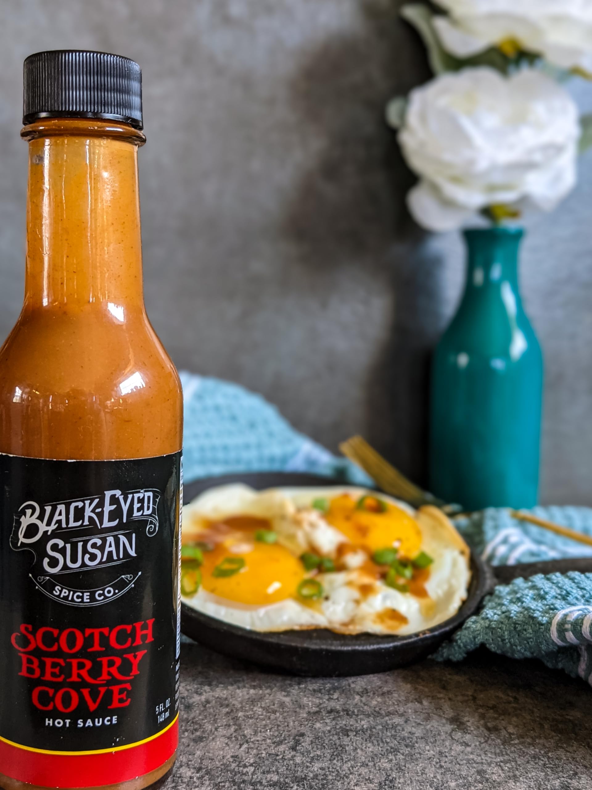 Black Eyed Susan Spice - Scotchberry Cove - Mild Sauce with Scotch Bonnet Peppers, Strawberries, and Lemon Verbena