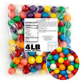1 Inch Gumballs for Gumball Machine, Approx. 220 Pieces, 4lb Bulk Bag, Large Gumballs, Bubble Gum Balls Assorted Fruit Flavored Bubble Gum, Gumball