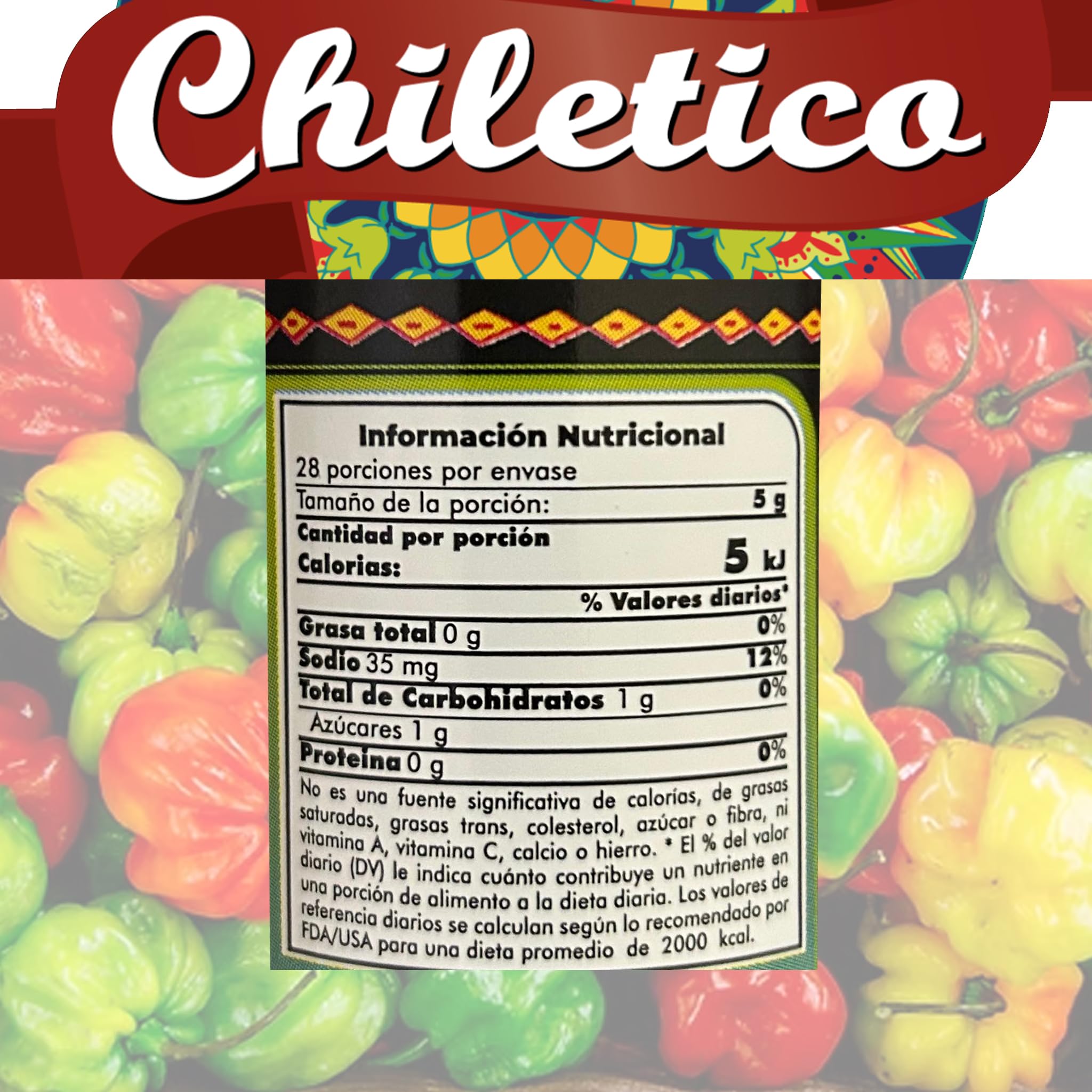 Chiletico Caribbean Hot Sauce, Strong Heat Level Handcrafted from Costa Rica with Fresh Vegetables and Natural Spices - Gourmet Flavor, 10.5 fl oz 2
